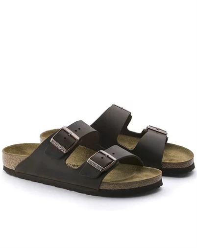 Birkenstock - Arizona Oiled Leather Sandal - Habana